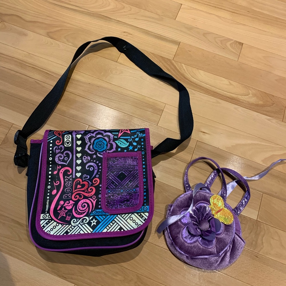 Purple Bags including markers